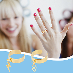 DIY Charm Cuff Ring Making Kit&nbsp;STAS-UN0051-41