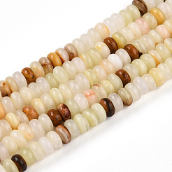 Natural Green Banded Calcite(Afghan Jade) Beads Strands&nbsp;G-T140-79