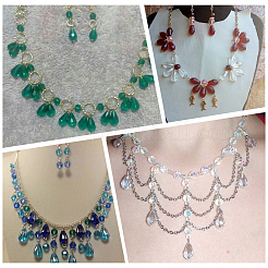 300Pcs 15 Colors Transparent Glass Beads&nbsp;EGLA-SP0001-40