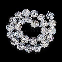 Transparent Electroplate Glass Beads Strands&nbsp;EGLA-N012-16