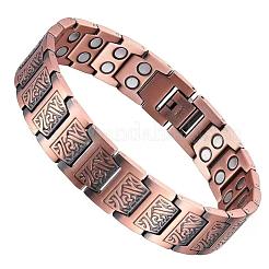 Retro Zinc Alloy Magnetic Therapy Link Chain Bracelets for Men&nbsp;FS-WG8FDED-01