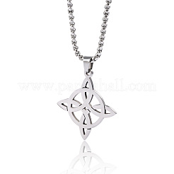 Viking Knot Stainless Steel Pendant Necklaces&nbsp;FS-WG1D0B5-01