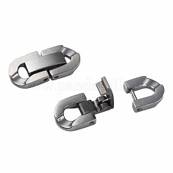 Non-Tarnish 304 Stainless Steel Fold Over Clasps&nbsp;STAS-N087-48B-01P