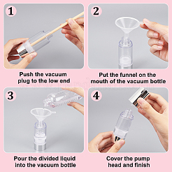6Pcs 3 Style Plastic Empty Refillable Airless Pump Bottle&nbsp;MRMJ-BC0003-42