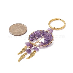 Woven Net/Web with Wing Pendant Keychain&nbsp;KEYC-JKC00481-02