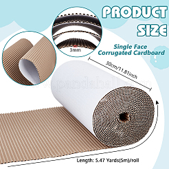 Single Face Corrugated Cardboard Roll for Packing&nbsp;DIY-WH0671-194B-02
