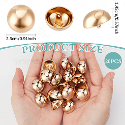 1-Hole Zinc Alloy Buttons&nbsp;FIND-MA0001-18B-G
