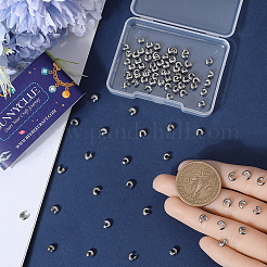 304 Stainless Steel Crimp Beads Covers&nbsp;STAS-SC0007-02A