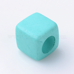 Solid Color Acrylic European Beads&nbsp;SACR-T001-02F
