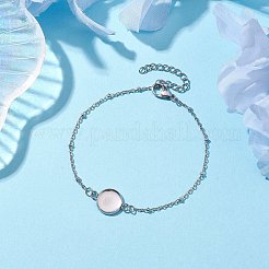 Tarnish Resistant 304 Stainless Steel Satellite Chain Bracelet Makings&nbsp;X-BJEW-JB10587-01