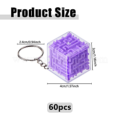 PP Plastic Keychains&nbsp;KEYC-WH0056-004P