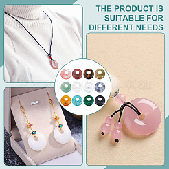 12Pcs 12 Styles Natural & Synthetic Gemstone Pendants&nbsp;G-BC0001-49