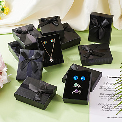 Rectangle Paper Jewelry Gift Boxes with Bowknot&nbsp;CON-TAC0010-89D