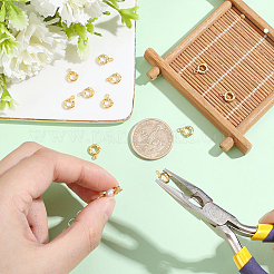 12Pcs Brass Spring Ring Clasps&nbsp;KK-BBC0028-02G