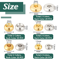 200Pcs 10 Styles Brass Spacer Beads&nbsp;KK-PH0006-55