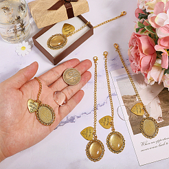 DIY Oval Alloy Bachelor's Hat Pendant Decoration Making Kits&nbsp;HJEW-GL00019
