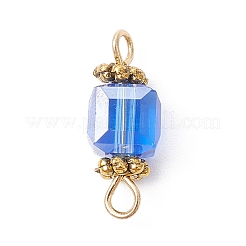 Glass Connector Charms&nbsp;PALLOY-JF02364-01