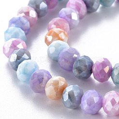 Opaque Baking Paint Glass Beads Strands&nbsp;X-EGLA-N006-010A-B09