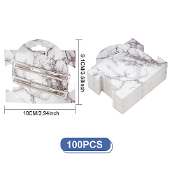 Rectangle Paper Hair Clip Display Cards&nbsp;CDIS-WH0027-04A-01