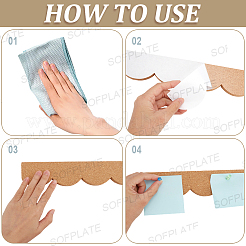 Self-adhesive Cork Strip Bulletin Board&nbsp;AJEW-SP0004-55A