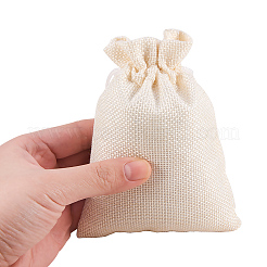 Burlap Packing Pouches Drawstring Bags&nbsp;ABAG-BC0001-05B-14x10