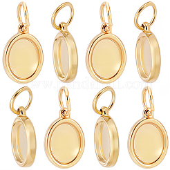 20Pcs 304 Stainless Steel Pendant Cabochon Settings&nbsp;STAS-BBC0010-95