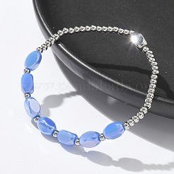 304 Stainless Steel Beads Stretch Breacelets for Women&nbsp;LS-BJEW-M054-01P-02