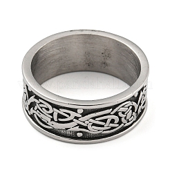 304 Stainless Steel Ring&nbsp;RJEW-B055-03AS-11