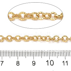 Brass Textured Oval Chains&nbsp;CHC-C014-23G