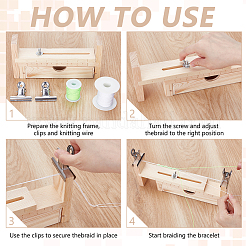 Wood Rope Knitting Fixing Tool Kit&nbsp;DIY-WH0750-002