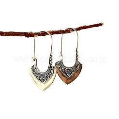 Retro Alloy Hoop Earrings&nbsp;WG3CD9F-01