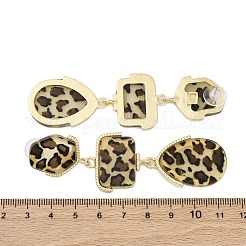 Alloy acrylic Dangle Stud Earrings&nbsp;EJEW-M075-01G-06