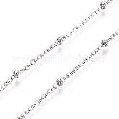 Tarnish Resistant 3.28 Feet 304 Stainless Steel Cable Chain&nbsp;X-CHS-L024-019P