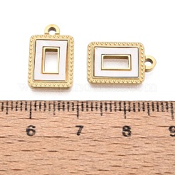 304 Stainless Steel Enamel Pendants&nbsp;STAS-Q111-13G-01