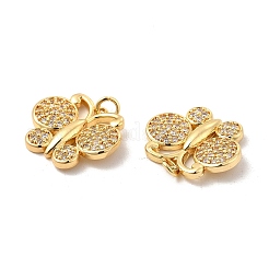 Brass Micro Pave Cubic Zirconia Pendants&nbsp;KK-H441-21G