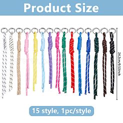 15Pcs Polyester Pendant Decorations&nbsp;HJEW-DC00155