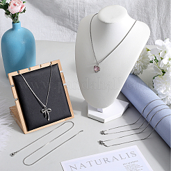 12Pcs 304 Stainless Steel Box Chain Necklaces Set&nbsp;NJEW-SC0001-21