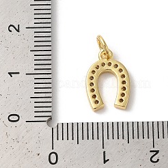 Rack Plating Brass Clear Cubic Zirconia Pendants&nbsp;KK-Z056-18G