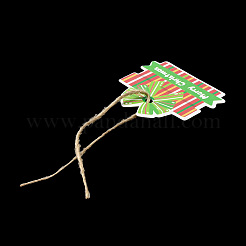 Christmas Theme Paper Big Pendant Decorations&nbsp;HJEW-F018-01