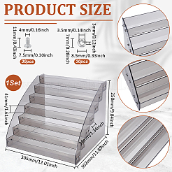 Transparent Acrylic 7 Layers Nail Polish Display Rack&nbsp;ODIS-UN0001-22D