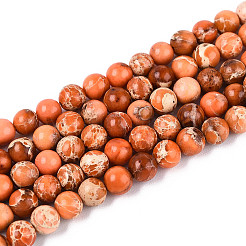 Natural Imperial Jasper Beads Strands&nbsp;G-A175B-4mm-07-01