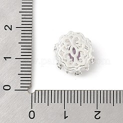 Brass Micro Pave Cubic Zirconia Beads&nbsp;KK-K297-29S