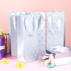 Paper Wave Point Glitter Powder Carry Storage Tote Bags&nbsp;ABAG-TAC0035-15B