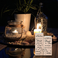 Wood Candle Holder&nbsp;AJEW-WH0268-002