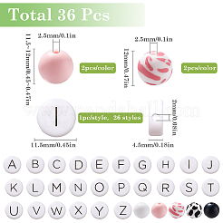 Round & Flat Round Food Grade Eco-Friendly Silicone Beads&nbsp;SIL-SC0001-85