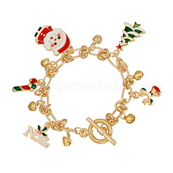 Christmas Alloy and Enamel Charm Bracelets&nbsp;FS-WG5D6F3-02