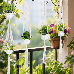 4Pcs 4 Styles Cotton Weaving Rope Wall-Mounted Basket&nbsp;AJEW-OC0015-28