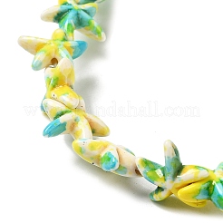 Synthetic Turquoise Dyed Beads Strands&nbsp;G-P507-04G