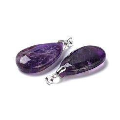 Natural Amethyst Pendants&nbsp;G-D084-01P-B03