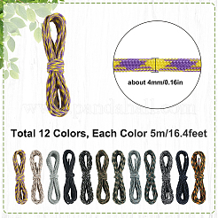 60M 12 Colors 7 Inner Cores Polyester & Spandex Cord Ropes&nbsp;RCP-SP0001-02A
